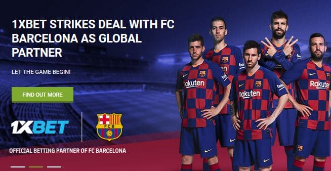 1xBet are a Global Betting Partner of FC Barcelona